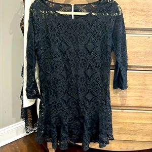 Free People size 4 lace dress with slip dress underneath